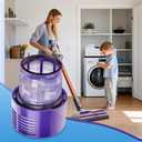 4 Pack Vacuum Filter Replacements for Dyson V10 SV12 Cordless Vacuum Cyclone Animal Absolute Total Clean Cordless Vacuum Cleaner Filter, Dyson Replacement Filters,Replace # DY-969082-01