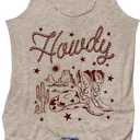 CHUNTIANRAN Tank Tops for Women Summer Beach Racerback Shirt Boho Vacation Graphic Outfit Western Workout Yoga Tank Tops, Medium