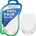 Gel Heel Pads, 2 Pack, for Achilles Tendonitis, Shoe Wedge Inserts for Plantar Fasciitis, Bone Spur, Foot Pain Relief Support, Comfort Cushion Insoles for Women/Men (1 Pair - Clear)