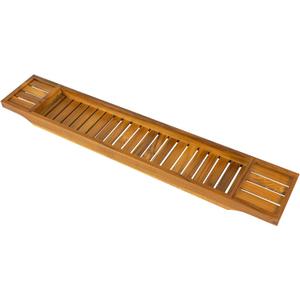 VaeFae Non-Expandable Teak Bathtub Tray, 33.86" x 5.98" x 1.77"
Bath Tub Wood Table for Tub, Wood Bath Table for Reading, Wine, Spa Gift for Women, Wooden Bathroom tray