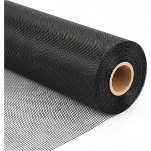 Window Screen Mesh, Fiberglass Window Screen, Screen Door Mesh, Windows Screens and Screen Door Replacement, Patio Screen Mesh (Black, 48inches x100feet)