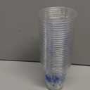 CIEOVO 28 Pack 12oz Winter Snowflakes Cups, Snowflakes Disposable Clear Plastic Cups with Pumpkin Bat for Christmas Frozen Theme Birthday Baby Shower Party Beer Beverage Ice Cream Snacks Decoration