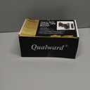 Qualward Spare Tire Mount Bracket for Trailer, Spare Tire Carrier Powder Coat Steel Black, Fits Most 4 & 5 & 6 Lugs Wheels on 4", 4.5'', 4.75'', 5" or 5.5" Bolt Patterns (2 Nut 4- 5.5 Inch)