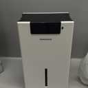 Dehumidifier, 98OZ Dehumidifiers for Home(1000sq.ft), Humidity Display Dehumidifier for Basement Bathroom Bedroom, Auto Shut Off, Washable Filter, Drain Hose, Timer, 7 Ambient Lights, White