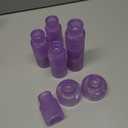 Glasseam Glass Tapered Candlestick Holders: 12 Pcs Ribbed Purple Candle Sticks Holder Decor Modern Fluted Taper Candle Holders Set for Table Centerpiece Purple Wedding Decor Valentine Dinner Parties