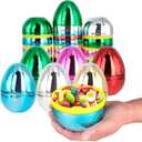 6" Jumbo Easter Eggs, 12 Pieces of 6 Colors Easter Eggs fillable Hunt Activity Pack Snacks Toys and Gifts Basket Stuffers Game Supplies (Special Edition)