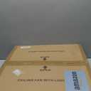 Ceiling Fans with Lights, 20 Inch Ceiling Fan with Light and Remote, Low Profile Reversible White Fandelier Ceiling Fan, Dimmable LED, Flush Mount, DC Motor, for Bedroom, Kitchen, Office