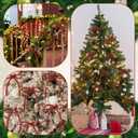 Gerrii 8 Pcs Christmas Bow Ornaments Sparkly Glitter Rhinestones Bow Christmas Tree Ornament Crystal Xmas Party Hanging Pendant Decoration Gift for Family Wedding Home Indoor Outdoor(Red)