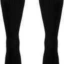 NuVein Compression Socks, 20-30 mmHg Support for Men, Padded Cushion Foot, Knee High, Closed Toe, Black, Medium