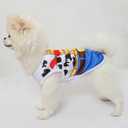 XXS Dog Clothes for Small Dogs: Mesh Doggie Shirts with Cute Patterns, Small Dog Clothes for Girls Fit for 1-2lb Pet T-Shirts, 4 Pack Puppy Clothing for Summer