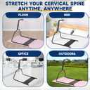Neck Stretcher Hammock Stand for Neck Decompression, Cervical Traction Device Stand Steel Heavy Duty, Neck Decompressor Neck Stretching Strap Stand Frame for Neck Tension Relief, Stand Only