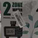 Sprinkler Timer 2 Zone, Programmable Water Timer for Garden Hose with Rain Delay, Manual and Automatic Irrigation Controller System, Waterproof Water Hose Timers for Yard, Lawn, Pool