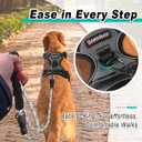 BARKBAY Dog Harness No Pull for Small Dogs - Adjustable, Reflective, Comfortable, No Choke, Heavy-Duty - Perfect for Outdoor Training, Walking, and Hiking - Strong & Durable -  Dark Grey, Small 