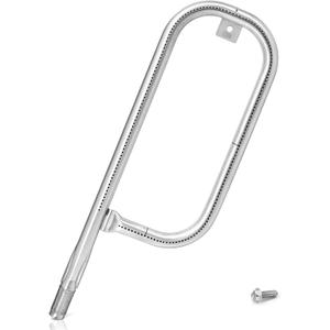 Adviace 60040 17'' Grill Burner Replacement for Weber Q100 Q120 Q1000 Q1200 Baby Q 386001 386002 516002 516001 50060001 51060001 Gas Grill, 304 Stainless Steel Burner Tube Pipe for Weber 69957 45657