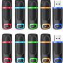 RAOYI 10 Pack 64GB Flash Drive, USB 3.0 High Speed Memory Stick Thumb Drive Jump Drive Zip Drive for Data Storage and Backup (Multicolor)