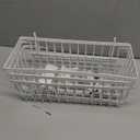 Mefirt White 12 Inch Wide Narrow Over The Door Pantry Organizer, Pantry Organization and Storage, 3-Tier Metal Hanging Deep Basket Wall Spice Rack Seasoning Shelves, Home & Kitchen Essentials