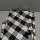 Hiasan Checkered Round Tablecloth 50 Inch - Waterproof Stain and Wrinkle Resistant Washable Fabric Table Cloth for Dining Room Party Outdoor Picnic, Black and White