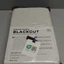 100% Blackout Shield Linen Blackout Curtains for Bedroom 84 Inches Long, Back Tab/Rod Pocket Living Room Drapes, Thermal Insulated Blackout Curtains 2 Panels Set, 50" W x 84" L, Cream