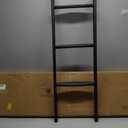 JY PERFORMANCE RV Bunk Bed Ladder, 55 Inch Anti-Slip Bunk Ladder, Heavy Duty 330 lbs Max Capacity, Extra Wide Foot Steps, Integrated Hooks for Camper Motorhome Trailer, Black