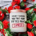 60th Birthday Gifts for Women, Men - Funny 60 Year Old Happy Bday Candle Gift
