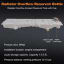 F5HT-8A080-HA Radiator Overflow Reservoir Bottle Coolant Expansion Tank Compatible with Ford Truck F600 F700 F800 B600 B700 B800 1980-1998 Replace F5HT-8A080-HA F5HZ-8A080-C F6HZ-8A080-B