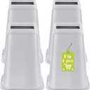 4 Pack Furniture Risers 8 Inch, Bed Risers Heavy Duty for Table Desk Couch Chair Sofa Cabinet Bed Frame Dorm, Square Table Leg Risers Lift Height 8", White