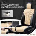 Coverado Car Seat Covers, Car Seat Covers Front Seats, 2-Pack Front Seat Cover, Nappa Leather Waterproof Seat Covers, Car Seat Protectors, Automotive Seat Covers Universal Fit for Most Vehicles