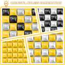 30PCS Double Sided Square Foil Balloons Wall,19 Inches Chrome Foil Balloons Tunnel Arch Garland Kit for Birthday,Anniversary,Wedding,Graduation Party Background Graduation Party Decoration (Gold Silver and Gold Black)
