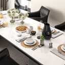 100 Pcs Paper Doilies for Table, Round Paper Placemats Disposable for Tableware Decor, 13.5 Inches Lace Place Mats for Birthday Wedding Banquet Party-01 (Brown)