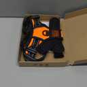 PHOEPET No Pull Dog Harness Medium Reflective Front Clip Vest with Handle,Adjustable 2 Metal Rings 3 Buckles,[Easy to Put on & Take Off](M, Orange)