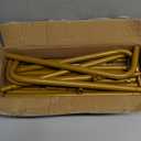 Nisoger Wedding Welcome Sign Stand, 68x31x 20 Heavy Duty Easel Stand for Sign with 4 Leather Strap, Welcome to Our Wedding Sign Holder, Metal Floor Standing Easels for Signs, Poster, Gold