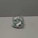 Sea Team 12-Pack Artificial Glitter Poinsettia Christmas Flower Ornaments Tree Decorations, 6.5-inch, Silver