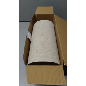 Wellmet 18"x18"x12" Assembly Required Lampshades for Table Lamp,Bedside Lamp,Floor Lamp,Fabric Drum Lamp Shades Classic Modern Style,Spider Fitter,Linen