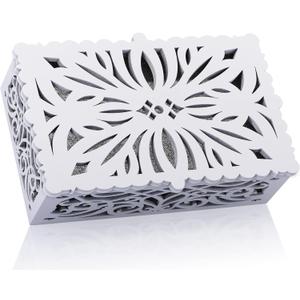 Saillong Door Bell Cover, Doorbell Cover Box Only for Wall Inside, Decorative Door Bell Chime Box, Fits Most of Doorbell Chime, Easy to Install(White)