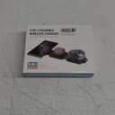 Travel Charger for Samsung Multi Devices, Foldable 3 in 1 Wireless Charging Station Fast Charging Stand/Pad Compatible for Samsung Galaxy S25/S24/S23/S22/S21/Note20 Galaxy Watch8/7/6/5/4/Galaxy Buds4 (Pure Ivory)