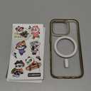 CASEKOO 360 Spin Magnetic Stand for iPhone 16 Pro Case Desert Titanium [Compatible with Magsafe][16FT Military Protection] Slim Smooth Hand-Polished Frame Titanium Alloy Sturdy Stand 6.3'', Rose Gold