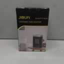 Small Portable Space Heater for Indoor Use - with 70Rotating Feature, JIBUFI 1500W PTC Electric Heater, Rapid and Safe Heating, Remote Control, 1-12 Hr Timer for Bedroom, Office (9.96" / 70 Oscillation)