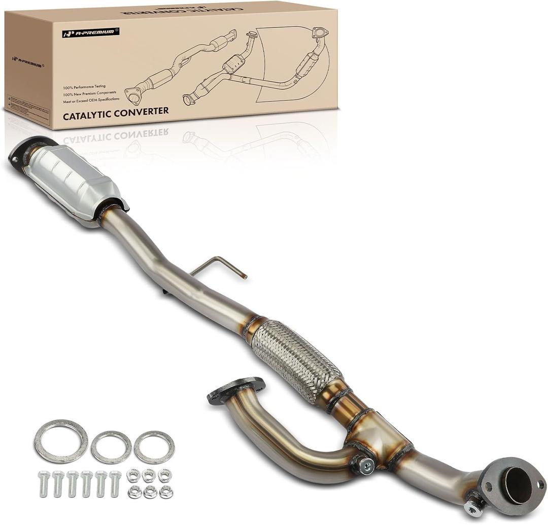 A-Premium Rear Catalytic Converter Kit Direct-Fit Compatible with Toyota Camry 2004-2006, Solara 2004-2008 & Lexus ES330 2004-2006, 3.3L, EPA Compliant