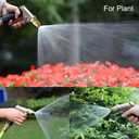 FANHAO Garden Hose Nozzle, 100% Heavy Duty Metal Spray Nozzle High Pressure Water Nozzle with 4 Patterns for Watering Garden, Washing Cars and Showering Pets - Full Brass Nozzle & Non-Slip Grip