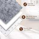 TWINNIS Super Soft Shaggy Rugs Fluffy Carpets, 6x9 Feet, Indoor Modern Plush Area Rugs for Living Room Bedroom Kids Room Nursery Home Decor, Upgrade Anti-Skid Rectangular Fuzzy Rug, Grey