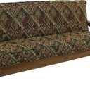 Blazing Needles Patterned Tapestry Double Corded 8" to 9" Futon Cover, Full, Autumn Harvest