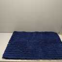 Arotive Luxury Chenille Bathroom Rug Mat, Extra Soft Thick Absorbent Shaggy Bath Rugs, Non-Slip Machine Wash Dry, Plush Bath Mats for Bathroom, Shower and Tub, 70x24, Navy