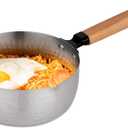 Yukihira Saucepan,Yukihira Pot, 1.7 Quart Stainless Steel Saucepan Pan Japanese Milk Pot with Wood Handle