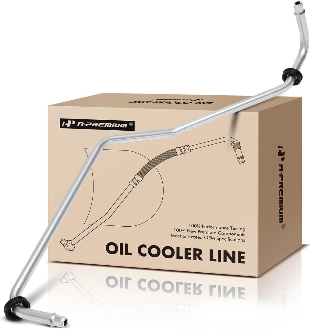 A-Premium Automatic Transmission Oil Cooler Line Hose Assembly Compatible with GMC Acadia 2017-2023 & Cadillac XT5 2017-2025, XT6 2020-2025 & Chevrolet Blazer 2019-2025, 3.6L