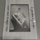 Grandparents Hi Grandma Grandpa Picture Frames 4x6, Pregnancy Announcement Wooden Picture Frame, PregnancyAnnouncement For Grandparents Decorative Photo Frames for Table Desk DecorWhite