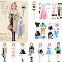Dress Up Dolls  Magnetic Travel Playset, Pretend Princess Paper Doll Toy | Portable Interactive Role-Playing Set, Fun Accessory, Easy Grip Entertainment Present for Children Girls 47 Years Old
