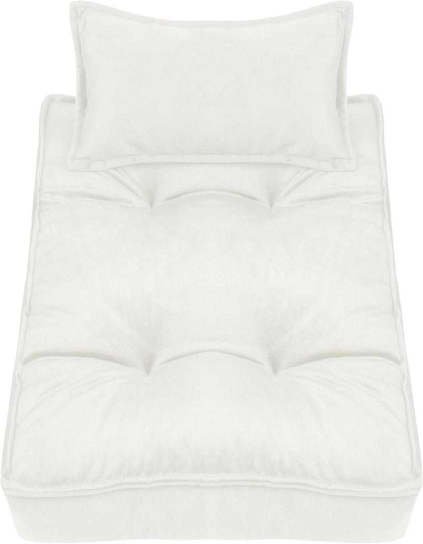 M&G House Newborn Photography Props Small Mattress Pillow Photography Accessories Baby Photoshoot Props Bed Mattress Bed Mat(White)