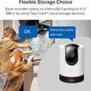 TP-Link Tapo 2K QHD Pan/Tilt Wi-Fi Camera | Apple HomeKit | Physical Privacy Mode | Color Night Vision | Motion Tracking | 2-Way Audio | Local/Cloud Storage | Works w/Alexa&Google Home | (Tapo C225)