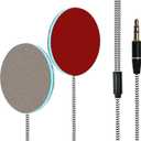 Wired Ultra Thin 4mm Pillow Speakers Stereo,Sleeping Music Headphones for Side Sleepers(3.5mm Jack)