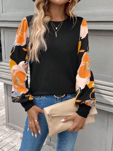 Floral Long Sleeve For Women (XL)